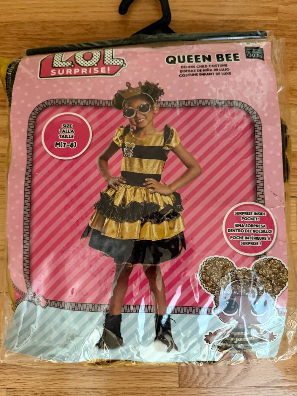 LOL Surprise Queen Bee Halloween Costume Size M(7-8)